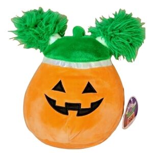 Squishmallows Orange and Green Pumpkin Plush